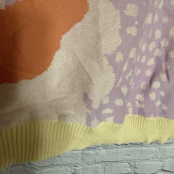 FATE Harris Sweater, Long Sleeve Bright/Colorful Pastel Floral, NWT, Sz Medium - Picture 9 of 10